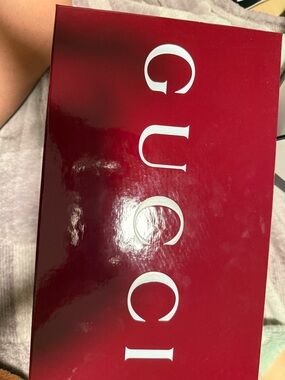 Gucci Deep Red Box with White Logo